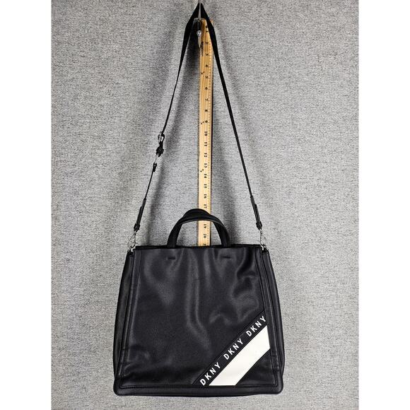 DKNY BOND NORTH SOUTH TOTE BAG — BLACK/WHITE • STYLE R94BZF35 • NEW WITH TAGS - Picture 12 of 13